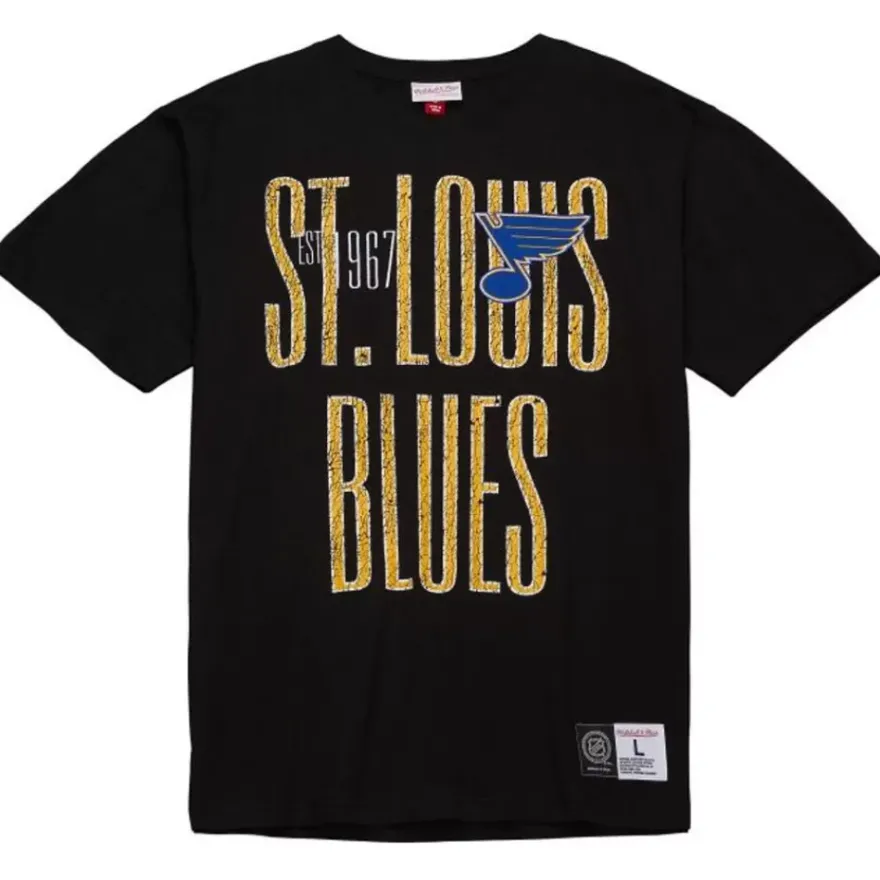 Mitchell & Ness T-Shirts & Tops-Team Og Premium Ss Tee St. Louis Blues