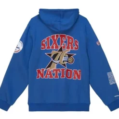 Mitchell & Ness Hoodies & Sweatshirts-Team Origins Fleece Hoody Philadelphia 76Ers