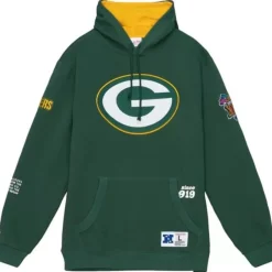 Mitchell & Ness Hoodies & Sweatshirts-Team Origins Fleece Hoody Green Bay Packers