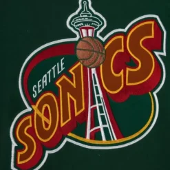 Mitchell & Ness Hoodies & Sweatshirts-Team Origins Fleece Hoody Seattle Supersonics