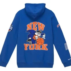 Mitchell & Ness Hoodies & Sweatshirts-Team Origins Fleece Hoody New York Knicks