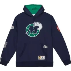 Mitchell & Ness Hoodies & Sweatshirts-Team Origins Fleece Hoody Dallas Mavericks