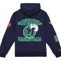 Mitchell & Ness Hoodies & Sweatshirts-Team Origins Fleece Hoody Dallas Mavericks