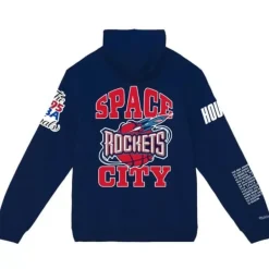 Mitchell & Ness Hoodies & Sweatshirts-Team Origins Fleece Hoody Houston Rockets