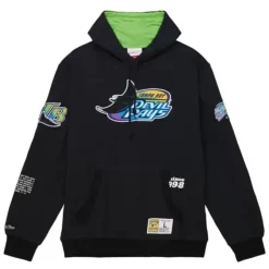 Mitchell & Ness Hoodies & Sweatshirts-Team Origins Fleece Hoody Tampa Bay Rays