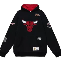 Mitchell & Ness Hoodies & Sweatshirts-Team Origins Fleece Hoody Chicago Bulls