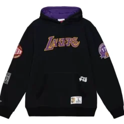 Mitchell & Ness Hoodies & Sweatshirts-Team Origins Fleece Hoody Los Angeles Lakers