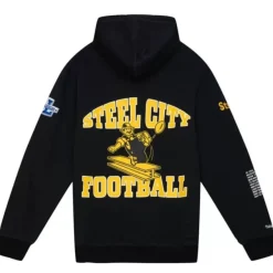 Mitchell & Ness Hoodies & Sweatshirts-Team Origins Fleece Hoody Pittsburgh Steelers