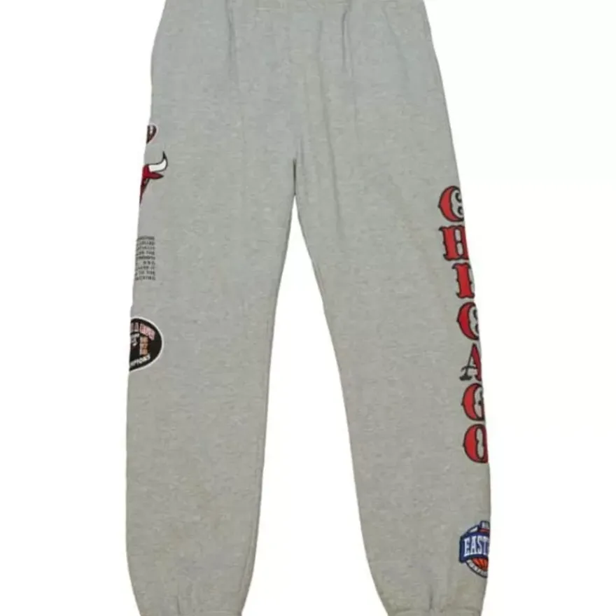 Mitchell & Ness Pants-Team Origins Fleece Pant Chicago Bulls