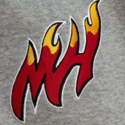 Mitchell & Ness Pants-Team Origins Fleece Pant Miami Heat