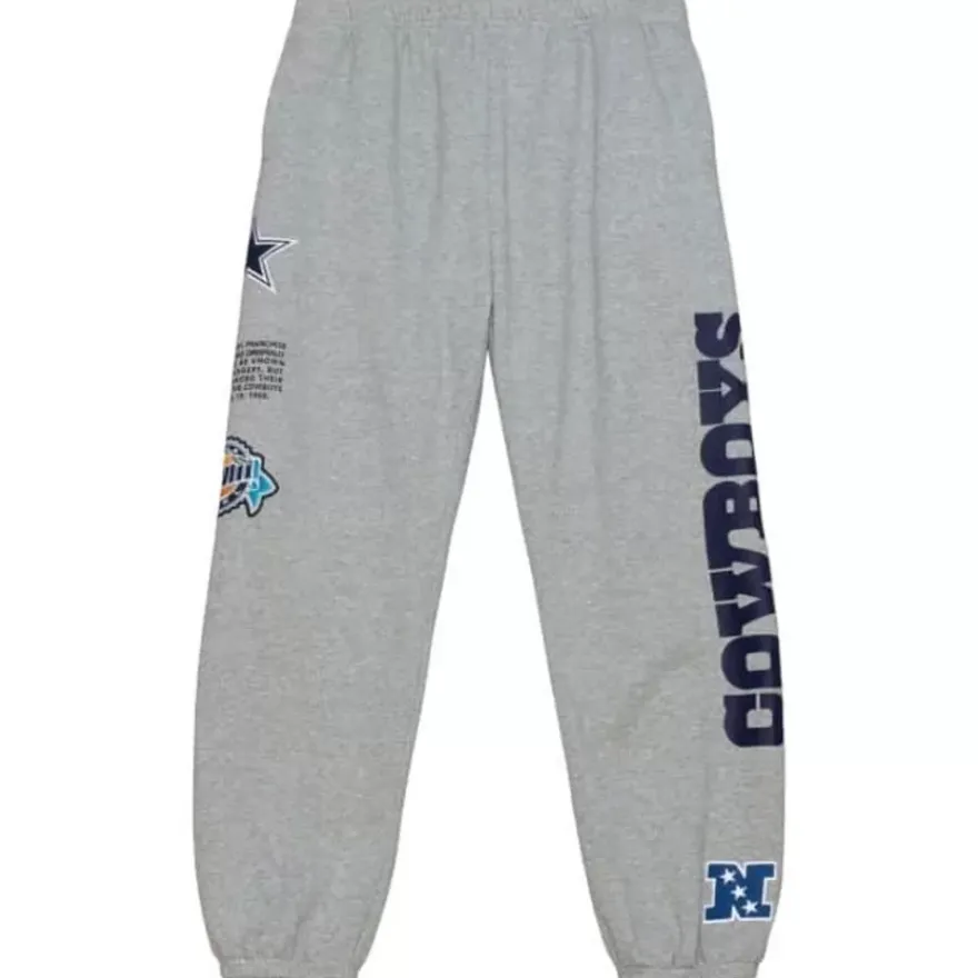 Mitchell & Ness Pants-Team Origins Fleece Pant Dallas Cowboys