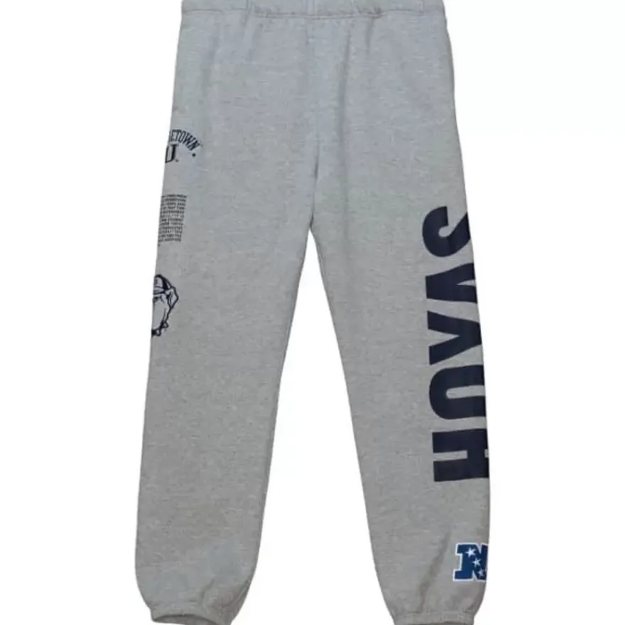 Mitchell & Ness Pants-Team Origins Fleece Pant Georgetown University