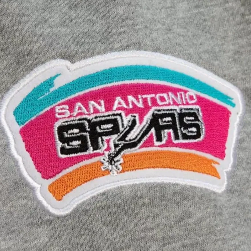 Mitchell & Ness Pants-Team Origins Fleece Pant San Antonio Spurs