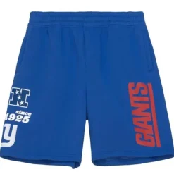 Mitchell & Ness Shorts-Team Origins Fleece Short New York Giants