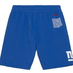 Mitchell & Ness Shorts-Team Origins Fleece Short New York Giants