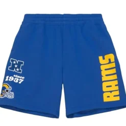 Mitchell & Ness Shorts-Team Origins Fleece Short Los Angeles Rams