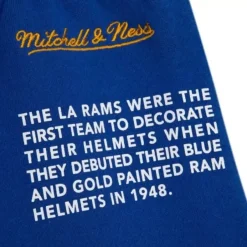 Mitchell & Ness Shorts-Team Origins Fleece Short Los Angeles Rams