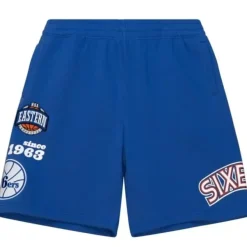 Mitchell & Ness Shorts-Team Origins Fleece Short Philadelphia 76Ers