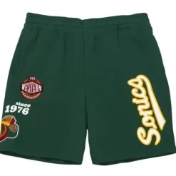 Mitchell & Ness Shorts-Team Origins Fleece Short Seattle Supersonics