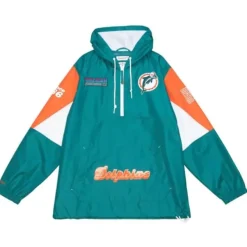 Mitchell & Ness Jackets & Outerwear-Team Origins Pullover Anorak Miami Dolphins