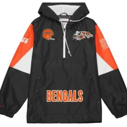 Mitchell & Ness Jackets & Outerwear-Team Origins Pullover Anorak Cincinnati Bengals