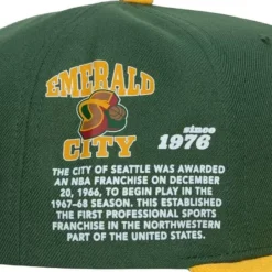Mitchell & Ness Snapback-Team Origins Snapback Hwc Seattle Supersonics