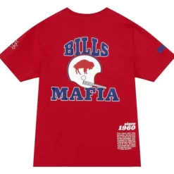 Mitchell & Ness T-Shirts & Tops-Team Origins S/S Top Buffalo Bills