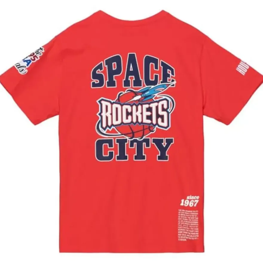 Mitchell & Ness T-Shirts & Tops-Team Origins S/S Top Houston Rockets