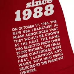 Mitchell & Ness T-Shirts & Tops-Team Origins S/S Top Miami Heat