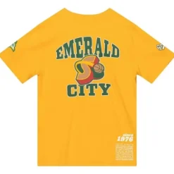 Mitchell & Ness T-Shirts & Tops-Team Origins S/S Top Seattle Supersonics
