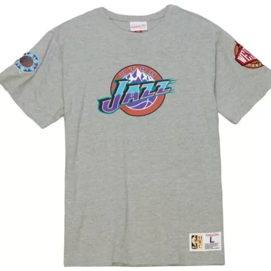 Mitchell & Ness T-Shirts & Tops-Team Origins S/S Top Utah Jazz