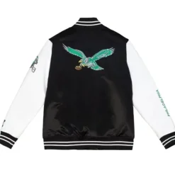 Mitchell & Ness Jackets & Outerwear-Team Origins Varsity Satin Jacket Philadelphia Eagles