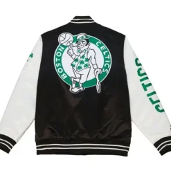 Mitchell & Ness Jackets & Outerwear-Team Origins Varsity Satin Jacket Boston Celtics