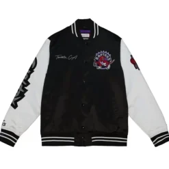 Mitchell & Ness Jackets & Outerwear-Team Origins Varsity Satin Jacket Toronto Raptors
