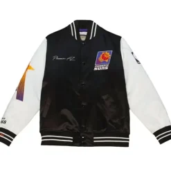 Mitchell & Ness Jackets & Outerwear-Team Origins Varsity Satin Jacket Phoenix Suns