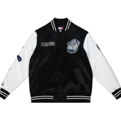 Mitchell & Ness Jackets & Outerwear-Team Origins Varsity Satin Jacket Georgetown University