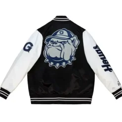 Mitchell & Ness Jackets & Outerwear-Team Origins Varsity Satin Jacket Georgetown University