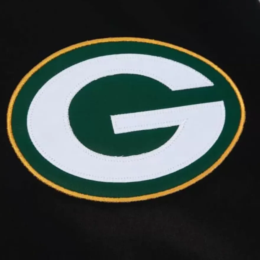 Mitchell & Ness Jackets & Outerwear-Team Origins Varsity Satin Jacket Green Bay Packers
