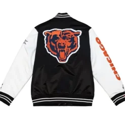 Mitchell & Ness Jackets & Outerwear-Team Origins Varsity Satin Jacket Chicago Bears