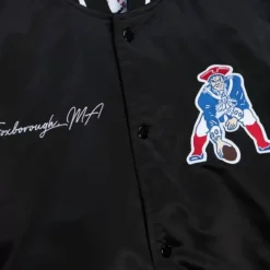 Mitchell & Ness Jackets & Outerwear-Team Origins Varsity Satin Jacket New England Patriots