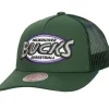 Mitchell & Ness Snapback-Team Seal Trucker Snapback Hwc Milwaukee Bucks