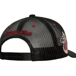 Mitchell & Ness Snapback-Team Seal Trucker Snapback Hwc Miami Heat