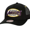 Mitchell & Ness Snapback-Team Seal Trucker Snapback Los Angeles Lakers