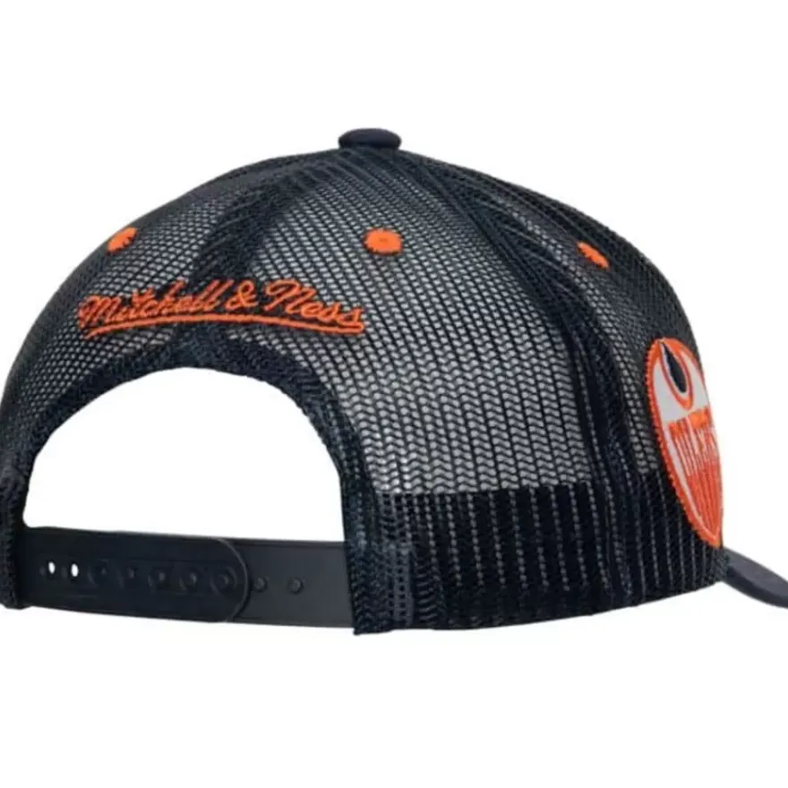 Mitchell & Ness Snapback-Team Seal Trucker Snapback Vintage Edmonton Oilers