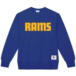 Mitchell & Ness Hoodies & Sweatshirts-Team Wordmark 1 Crew Los Angeles Rams