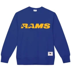 Mitchell & Ness Hoodies & Sweatshirts-Team Wordmark 2 Crew Los Angeles Rams