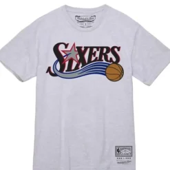 Mitchell & Ness T-Shirts & Tops-Team Wordmark 1 Tee Philadelphia 76Ers