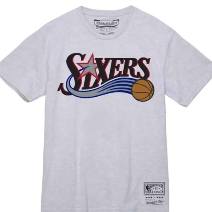 Mitchell & Ness T-Shirts & Tops-Team Wordmark 1 Tee Philadelphia 76Ers