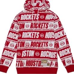 Mitchell & Ness Hoodies & Sweatshirts-Teamwrap Hoodie Houston Rockets