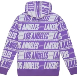 Mitchell & Ness Hoodies & Sweatshirts-Teamwrap Hoodie Los Angeles Lakers